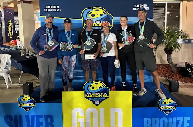 Coach Jenn winning Gold at the 2025 National Championships